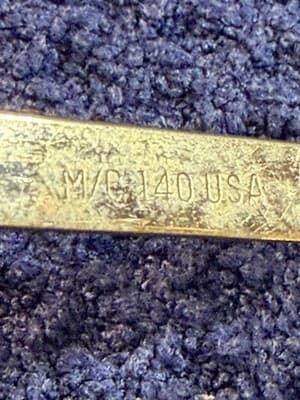 Vintage Gold Aviator Eyeglass Frames Double Bridge Cable Temple M/C 140 USA - Thumbnail 5