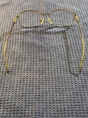 Aristar by Charmant AR16264 Gold Metal Square Eyeglass Frames 54-18-140mm Men's - Thumbnail 2