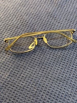 Aristar by Charmant AR16264 Gold Metal Square Eyeglass Frames 54-18-140mm Men's - Thumbnail 4