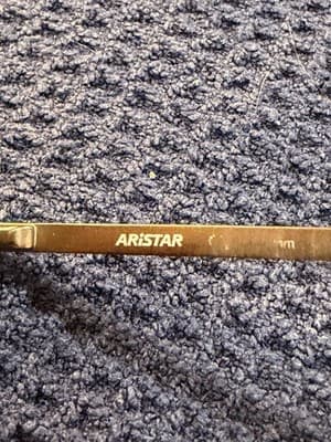 Aristar by Charmant AR16264 Gold Metal Square Eyeglass Frames 54-18-140mm Men's - Thumbnail 6