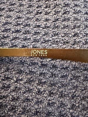 Jones New York J358 Black Browline Eyeglass Frames 51-20-145 Gold Tone Vintage - Thumbnail 5