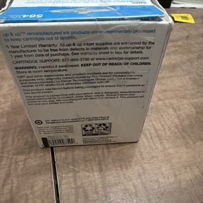 Up & Up Black Ink Cartridge Replacement for HP 564XL New Sealed - Thumbnail 3