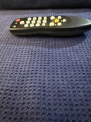 Funai NC003UD TV Remote Control Black w/ Yellow Mute AA Batteries Included - Thumbnail 4