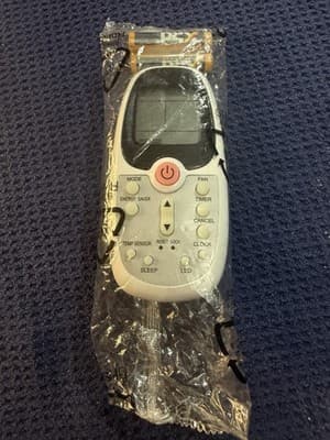 New AC Remote Control R09B/BGCE w/ Batteries Sleep Timer LED Fan Mode Lock - Image 1