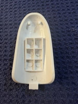 Replacement Battery Cover Door for Remote Control - White Plastic - Thumbnail 2