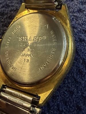 Lot 2 Vintage Watches Energia Triple Sensor Digital Sharp Quartz Parts Repair - Thumbnail 9