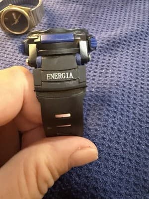 Lot 2 Vintage Watches Energia Triple Sensor Digital Sharp Quartz Parts Repair - Thumbnail 2