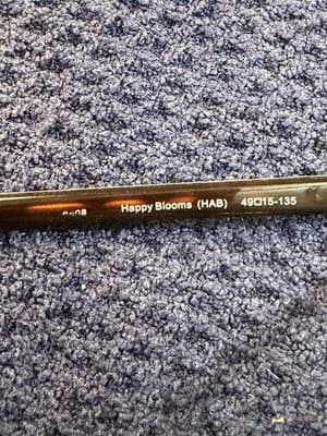 Vera Bradley Happy Blooms HAB Eyeglass Frames 49-15-135 Floral Temple Crystal - Thumbnail 2