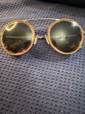 Prada SPR 51S Cinema Round Double Bridge Sunglasses Tortoise Gold VHS-2D2 54mm - Thumbnail 6