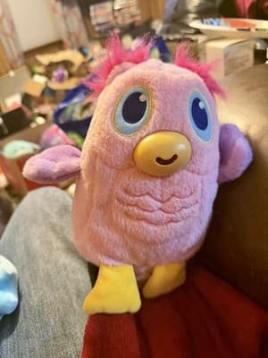 KooKoo Egg Drops Plush Bird Jay@Play Pink Stuffed Toy 2018 - Image 1