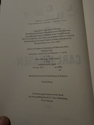 Lucky You by Carl Hiaasen (1997, Knopf) First Edition HC w/ DJ - Thumbnail 4