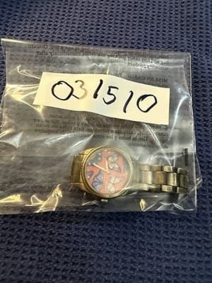 Degree Butterfly Dial Antique Brass Tone Japan Movt Quartz Watch Stainless Back - Thumbnail 5