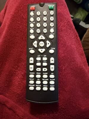 Replacement Remote Control for DVD Player USB CD VCD Player Black No Brand - Image 1