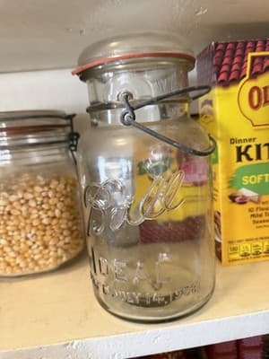 Vintage Ball Ideal Glass Bail Lid Jars 1908 Patent Set of 2 - Thumbnail 4