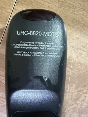 Cox URC-8820-MOTO Universal Remote Control for Motorola/Cox Cable Box TV DVD AUX - Thumbnail 5
