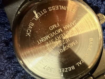 FMD FMDGF015 Dark Gold Tone Quartz Analog Men's Watch Japan Mvmt - Thumbnail 4