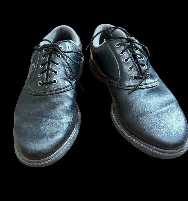 FootJoy FJ Originals Men's Black Leather Golf Shoes - Image 1