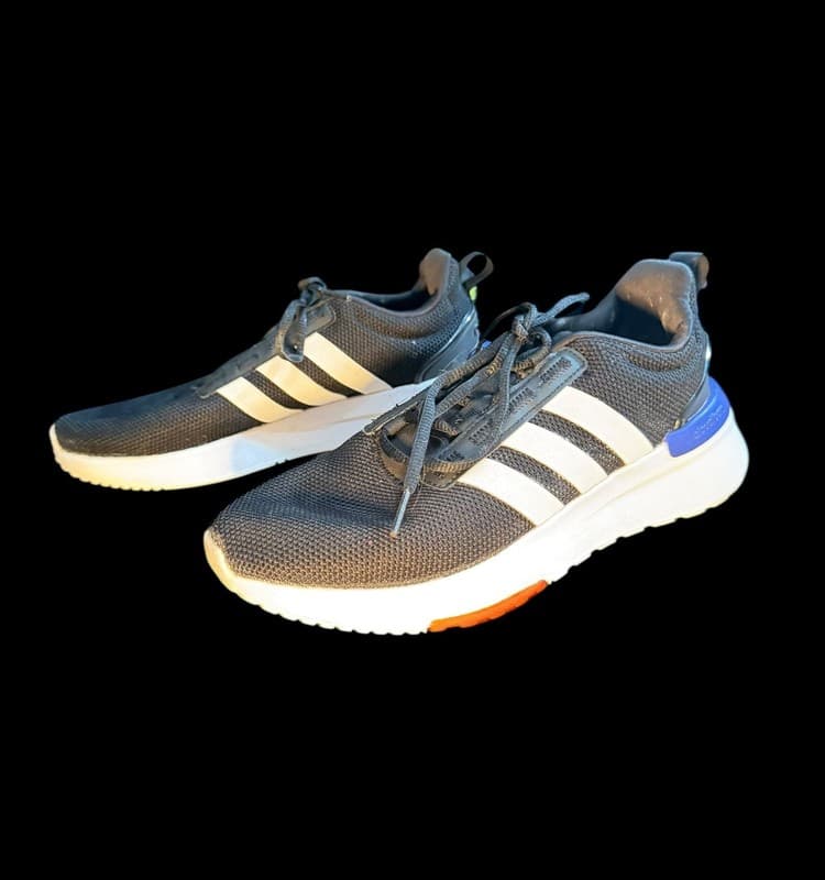 Adidas Racer TR21 H04211 Black White Sneakers Youth 4.5 Running Shoes - Thumbnail 2