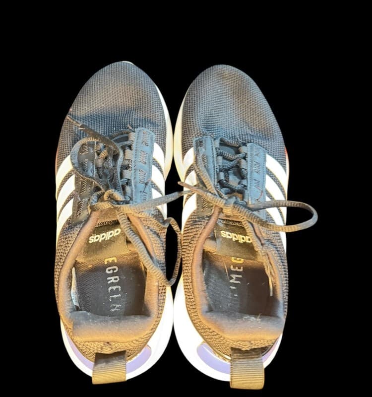 Adidas Racer TR21 H04211 Black White Sneakers Youth 4.5 Running Shoes - Thumbnail 5