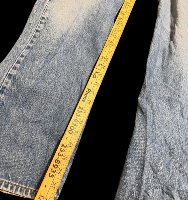 Vintage Levi’s 501 XX Original Fit Jeans Men’s 38x34 Button Fly Fade - Thumbnail 6