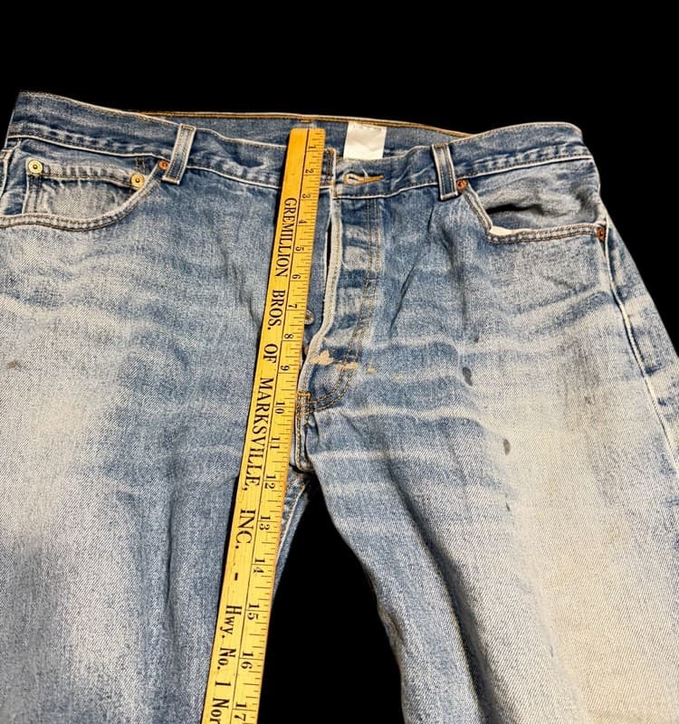 Vintage Levi’s 501 XX Original Fit Jeans Men’s 38x34 Button Fly Fade - Thumbnail 5