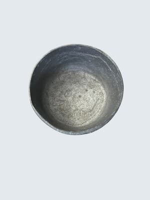 Hand Cast Aluminum Planter Pot Mexico Rustic Silver Cache Decor - Thumbnail 2