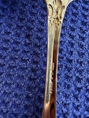 International Golden Countess Gold Electroplate 4pc Serving Set Korea GEP Spoon - Thumbnail 3