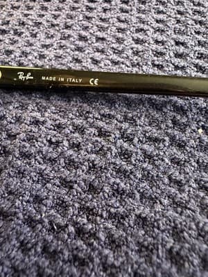 Ray-Ban RB3016 W0365 Clubmaster Classic Black Gold G-15 Sunglasses 49-21-140 - Thumbnail 5