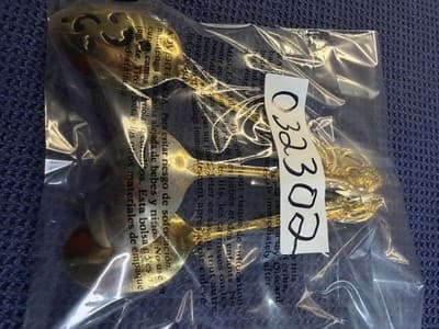 International Golden Countess Gold Electroplate 4pc Serving Set Korea GEP Spoon - Thumbnail 4