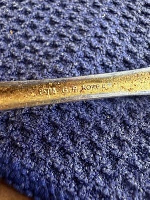 Estia Baroque Gold Plated Forks 3pc Korea GP Pierced Rose Salad Cold Meat Fork - Thumbnail 5