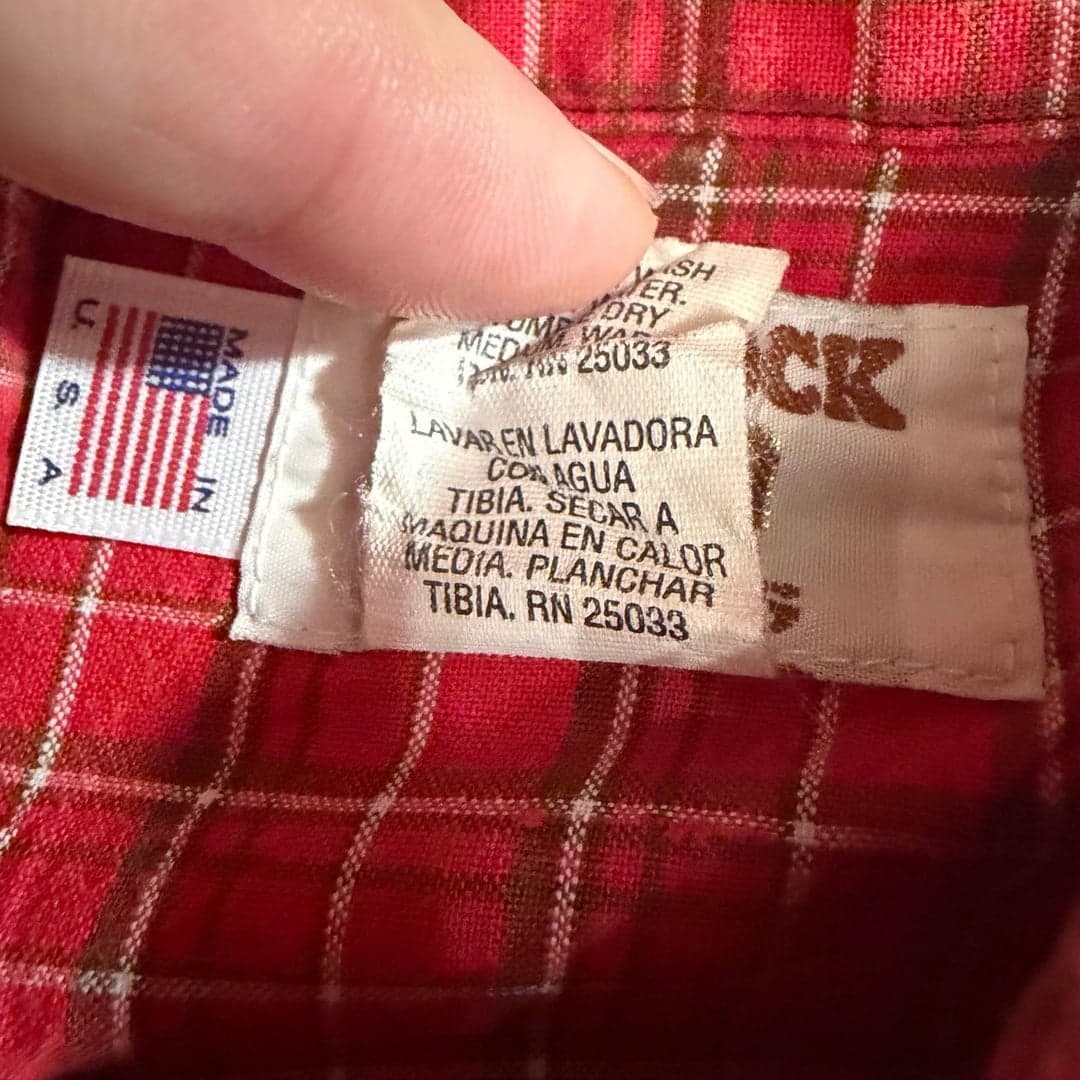 Vintage 80s Ruddock Red Plaid Western Pearl Snap Long Sleeve Shirt - Thumbnail 3