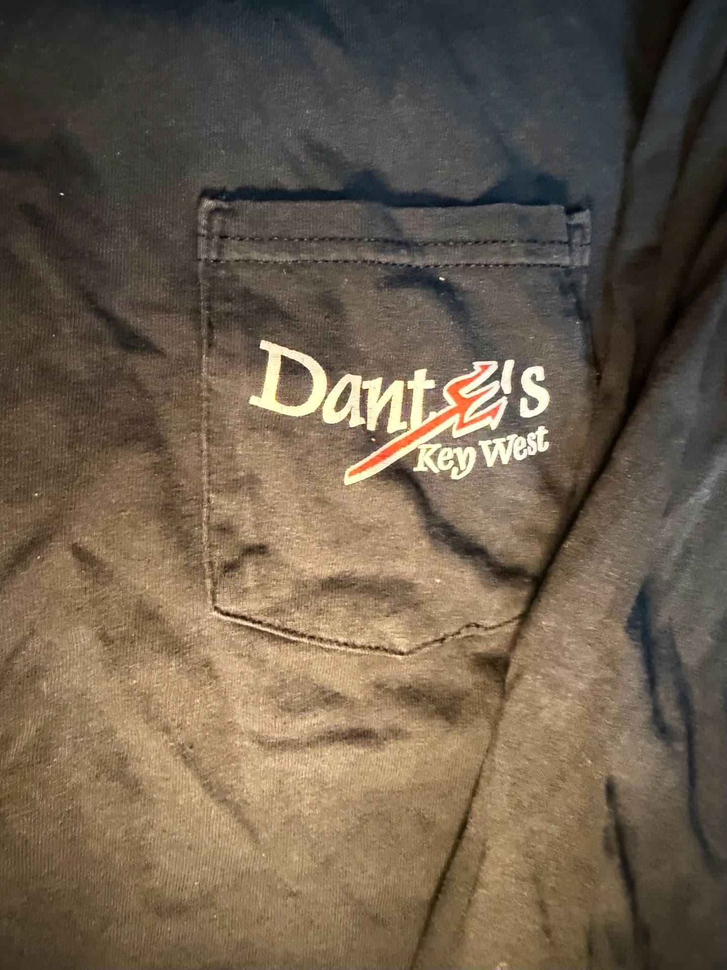 Vintage Dante's Key West Mermaid Graphic Long Sleeve Pocket T-Shirt 2XL - Thumbnail 5