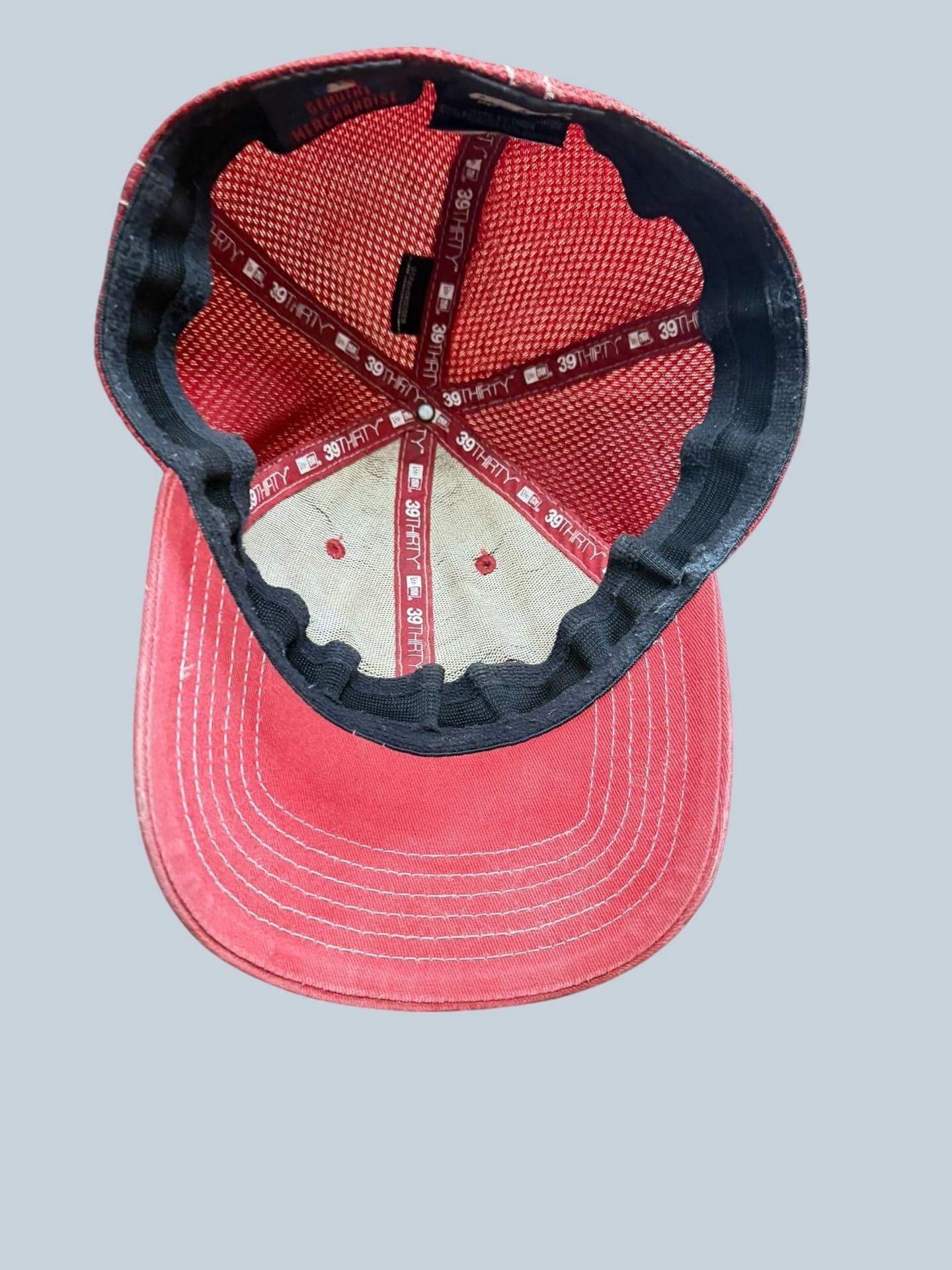 New Era 39THIRTY Houston Astros Distressed Red Mesh Back Flex Fit Hat - Thumbnail 5