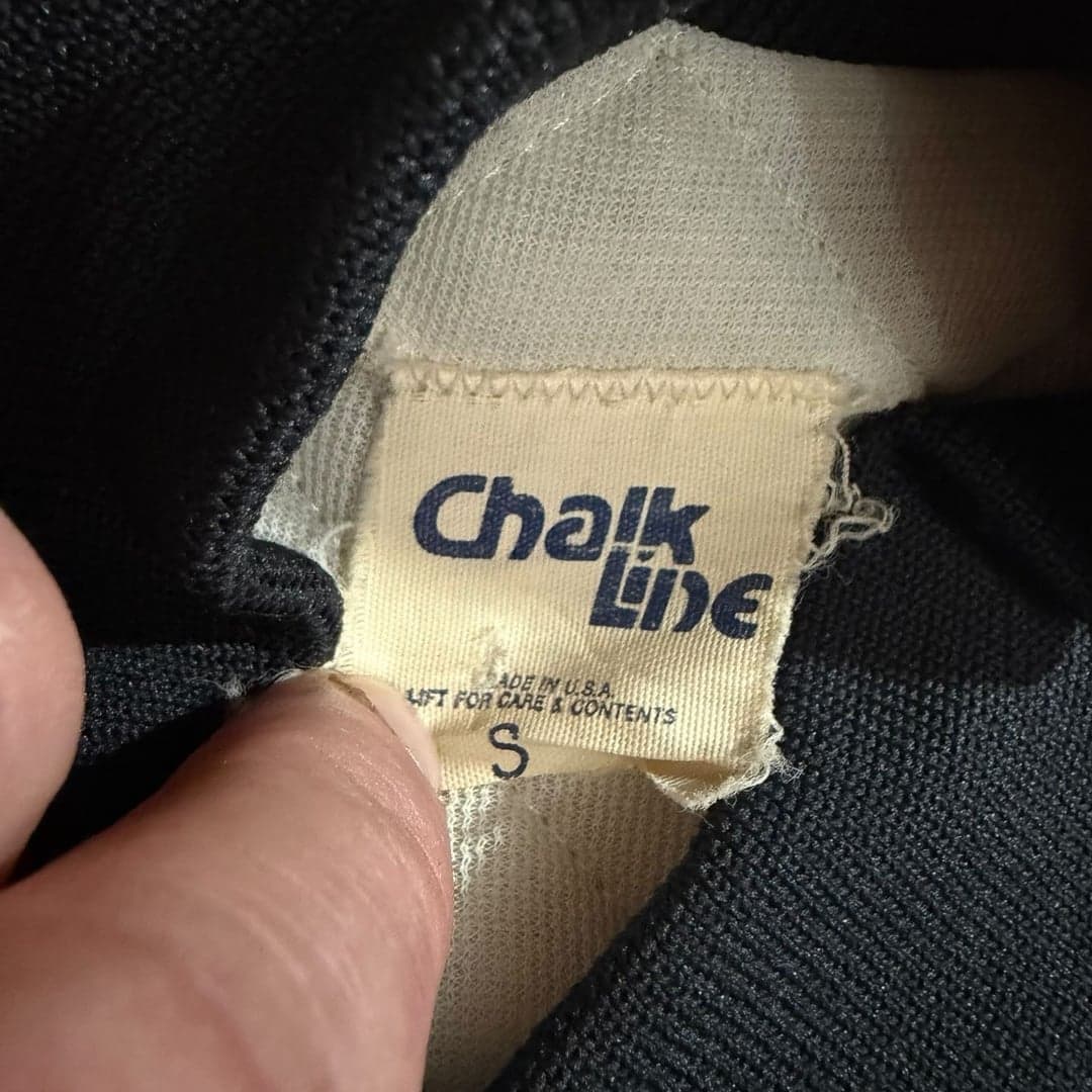 Vintage 80s Chalk Line New Orleans Saints Satin Bomber Varsity Jacket Size Smal - Thumbnail 4