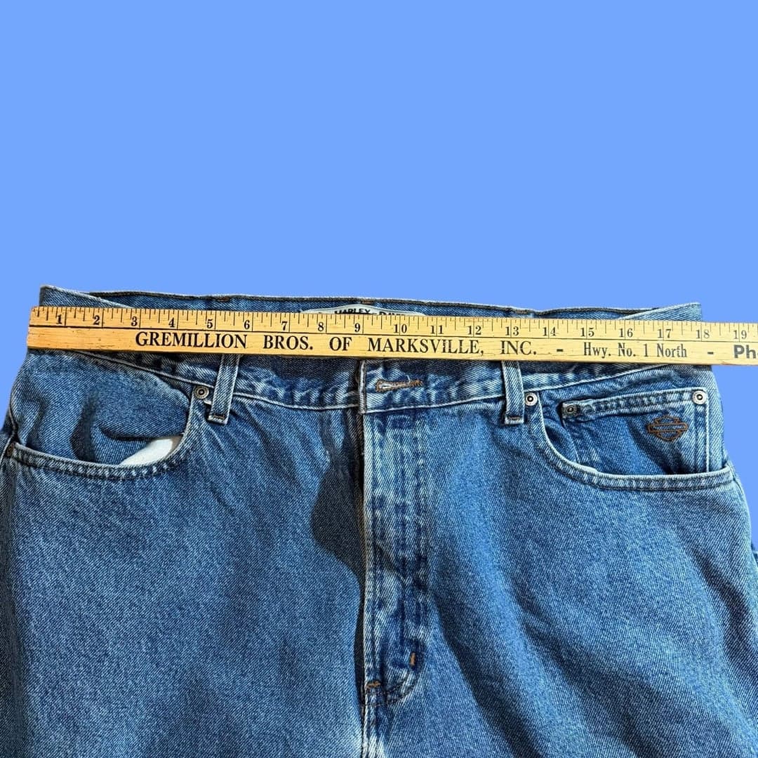 Harley-Davidson Genuine Motorclothes Jeans 38x36 Medium Wash Denim - Thumbnail 6