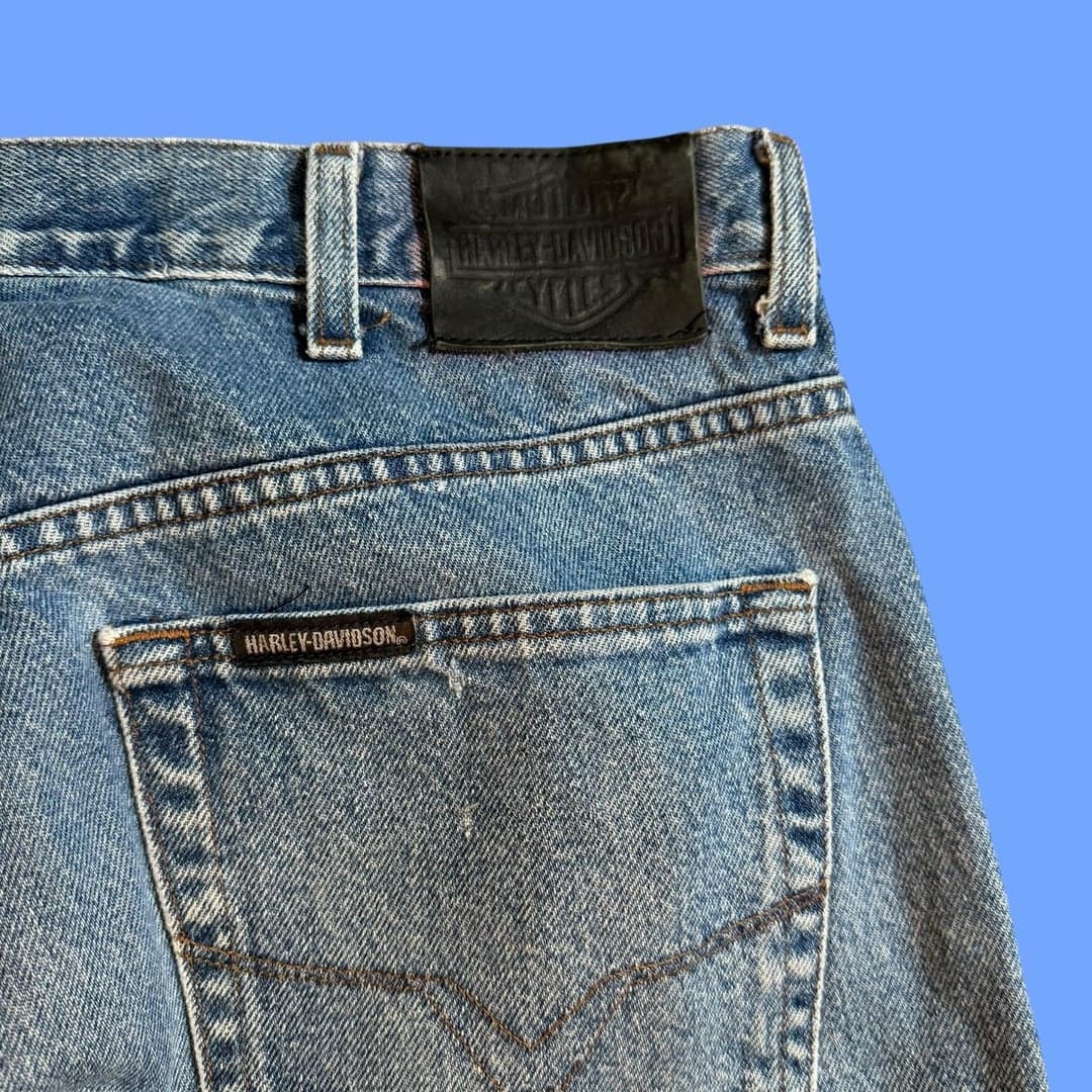 Harley-Davidson Genuine Motorclothes Jeans 38x36 Medium Wash Denim - Thumbnail 10