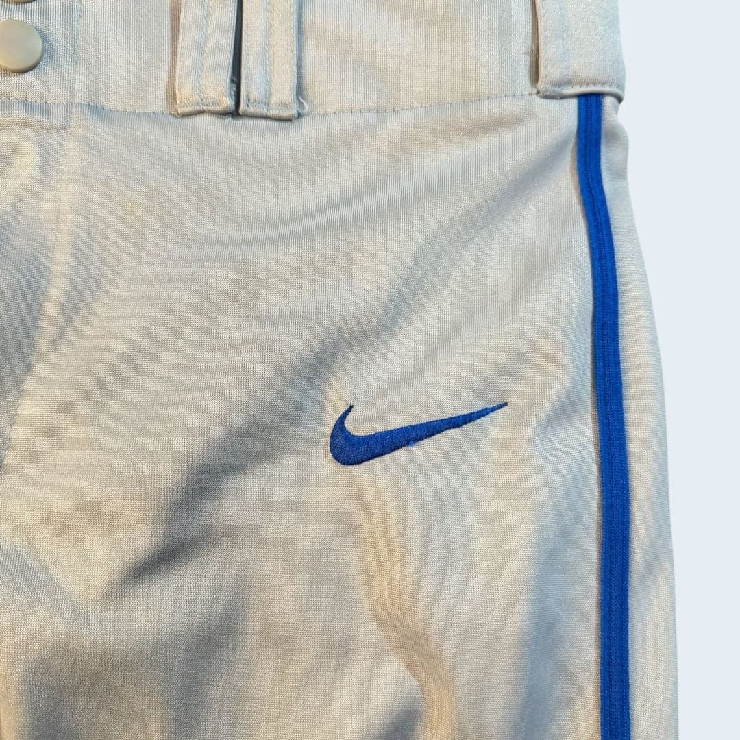 Nike Dri-FIT Baseball Pants XL Gray with Royal Blue Piping - Thumbnail 5