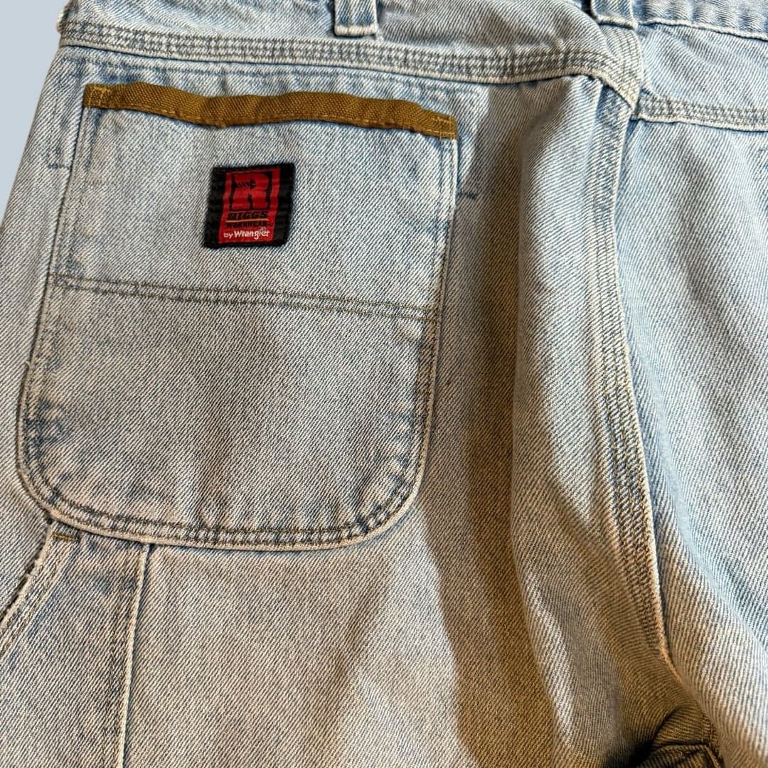 Vintage Wrangler Riggs Workwear DuraShield Carpenter Jeans 40x32 - Thumbnail 9