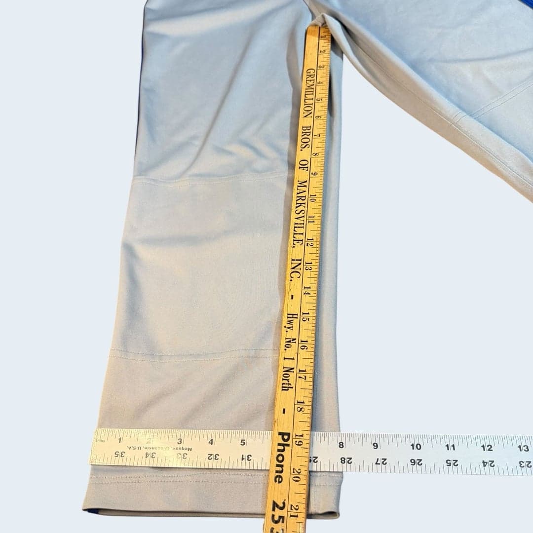 Nike Dri-FIT Baseball Pants XL Gray with Royal Blue Piping - Thumbnail 8