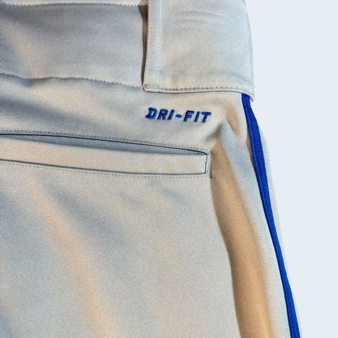 Nike Dri-FIT Baseball Pants XL Gray with Royal Blue Piping - Thumbnail 6
