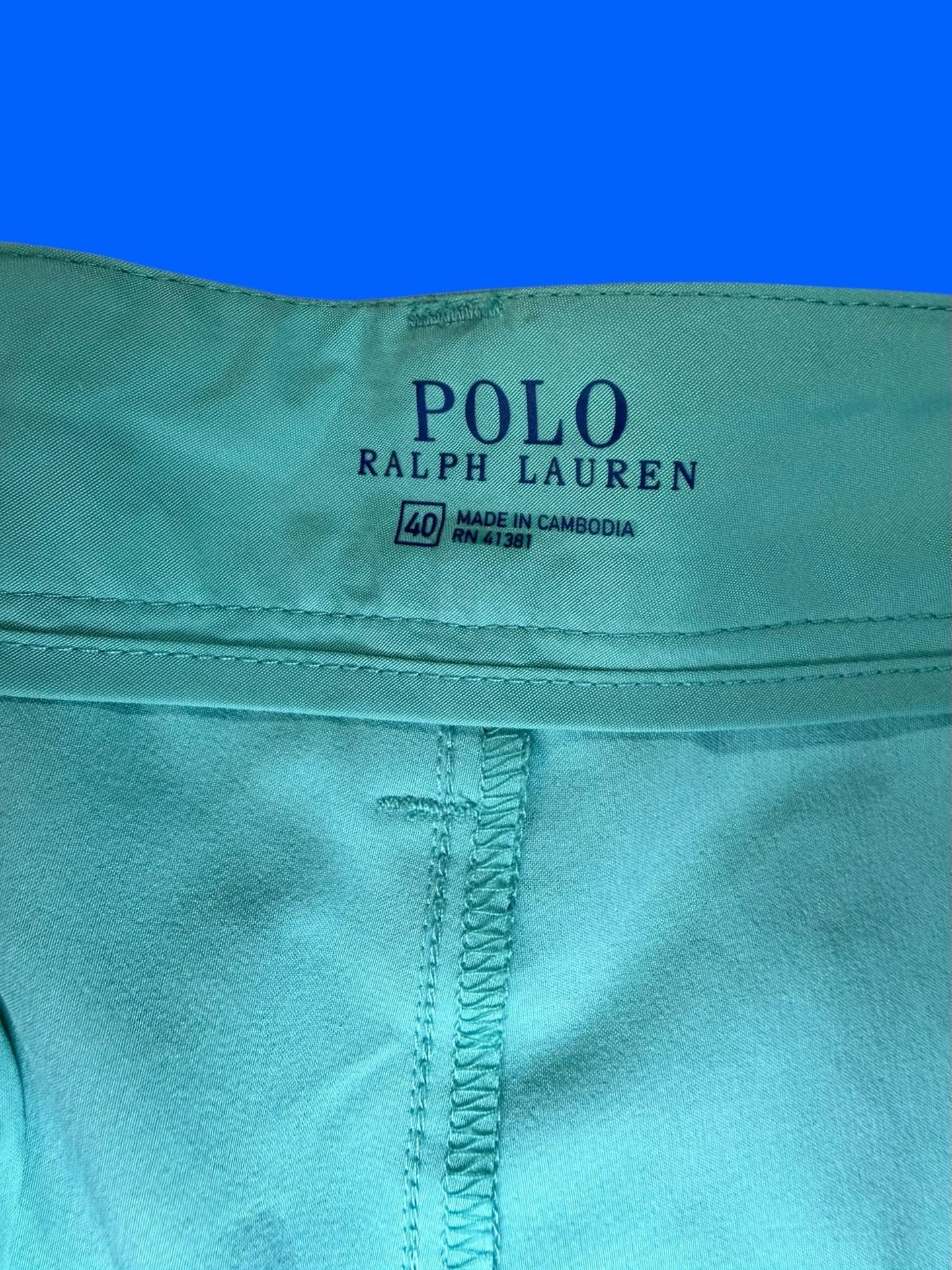 Polo Ralph Lauren Men’s 40 Aqua Green Stretch Golf Shorts 10” Inseam - Thumbnail 3