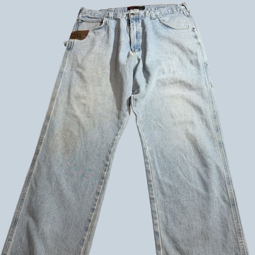 Vintage Wrangler Riggs Workwear DuraShield Carpenter Jeans 40x32 - Image 1