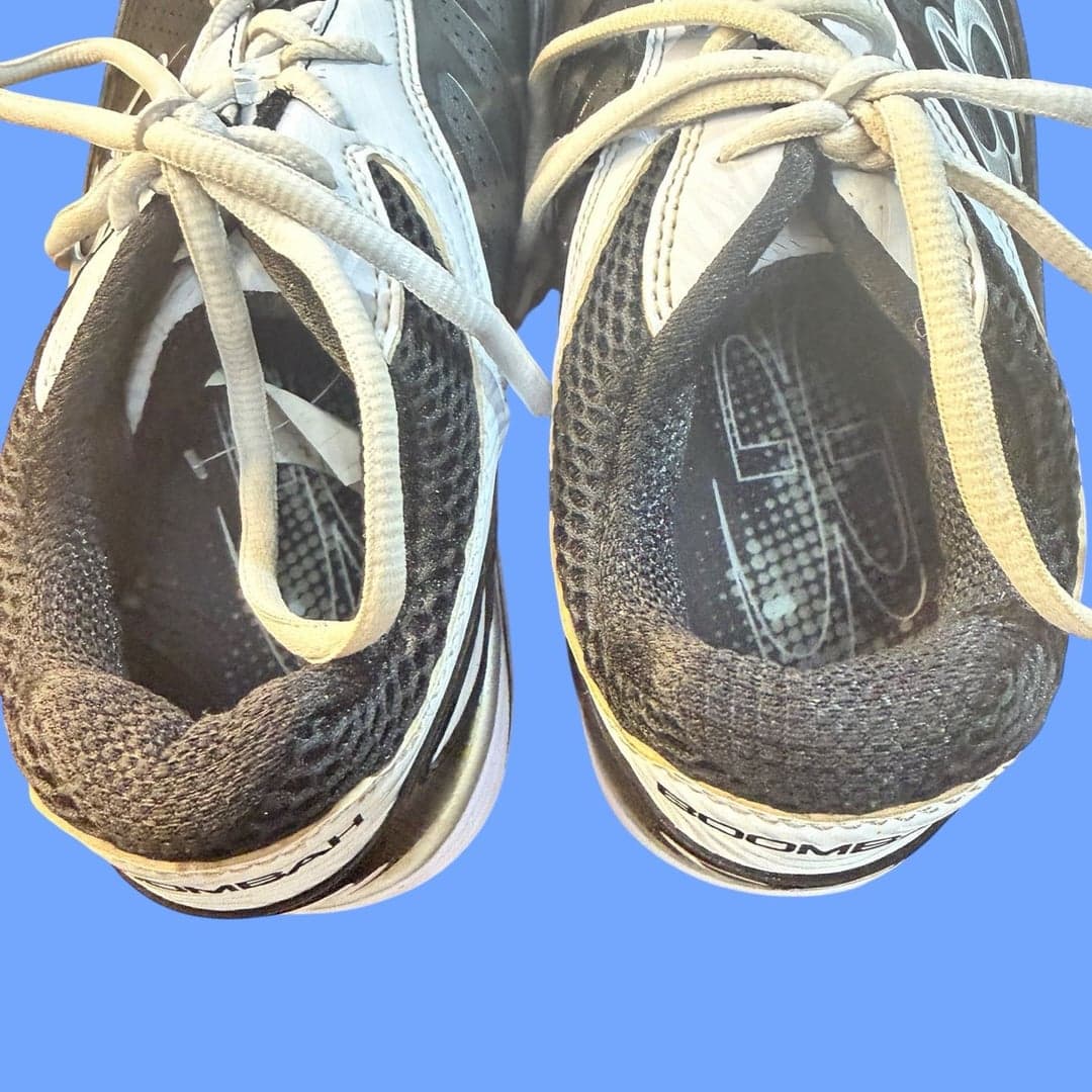 Boombah White and Black Metal Baseball Cleats Size 11 - Thumbnail 7