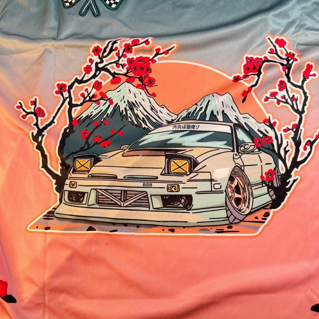 808 Exclusives JDM Racing Team Cherry Blossom 240SX Drift Jersey XL - Thumbnail 8