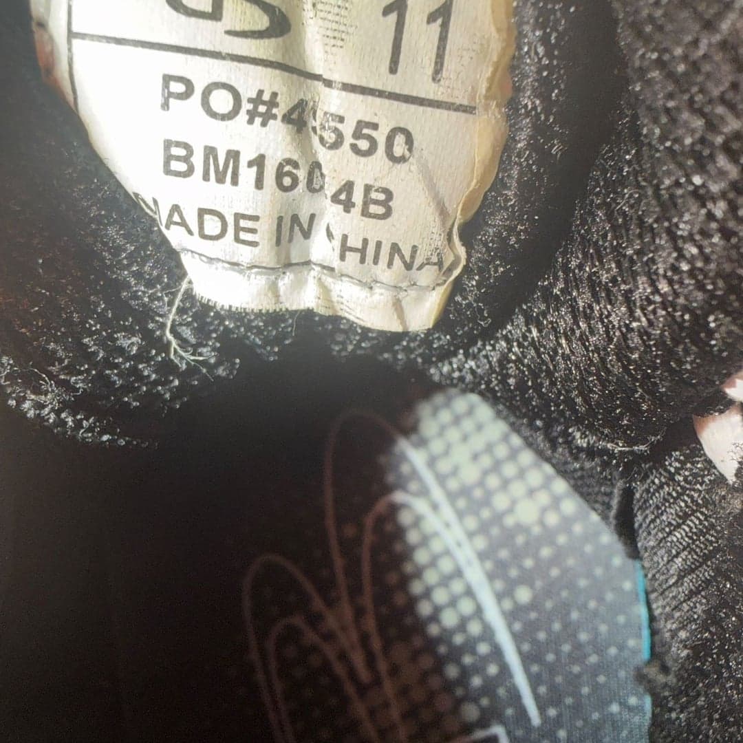 Boombah White and Black Metal Baseball Cleats Size 11 - Thumbnail 9