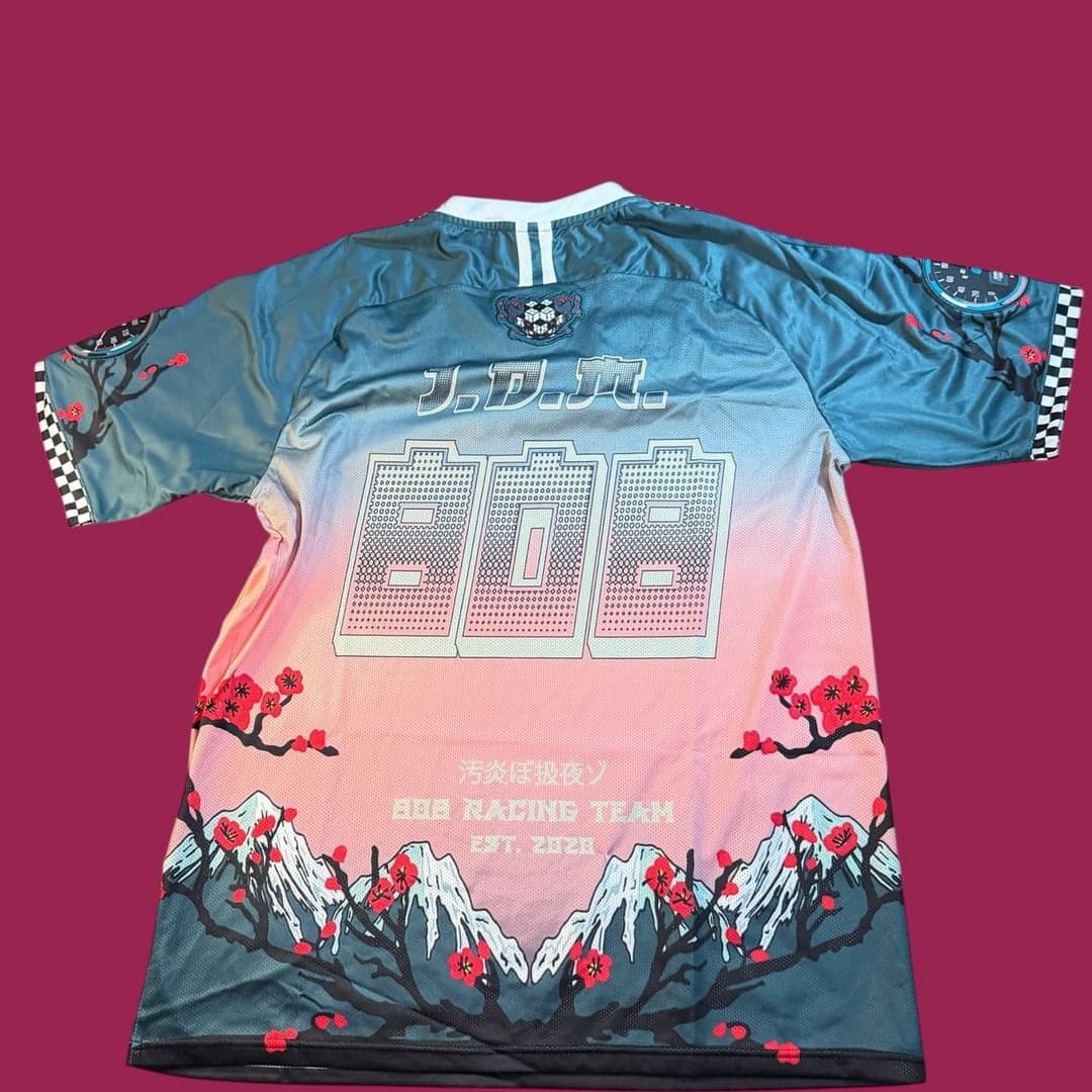 808 Exclusives JDM Racing Team Cherry Blossom 240SX Drift Jersey XL - Thumbnail 2