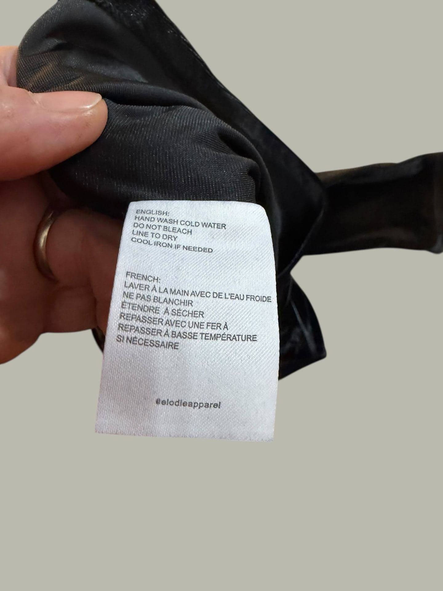 New W/out tags Elodie Black Velvet Off-The-Shoulder Twisted Long Sleeve Top S - Thumbnail 6