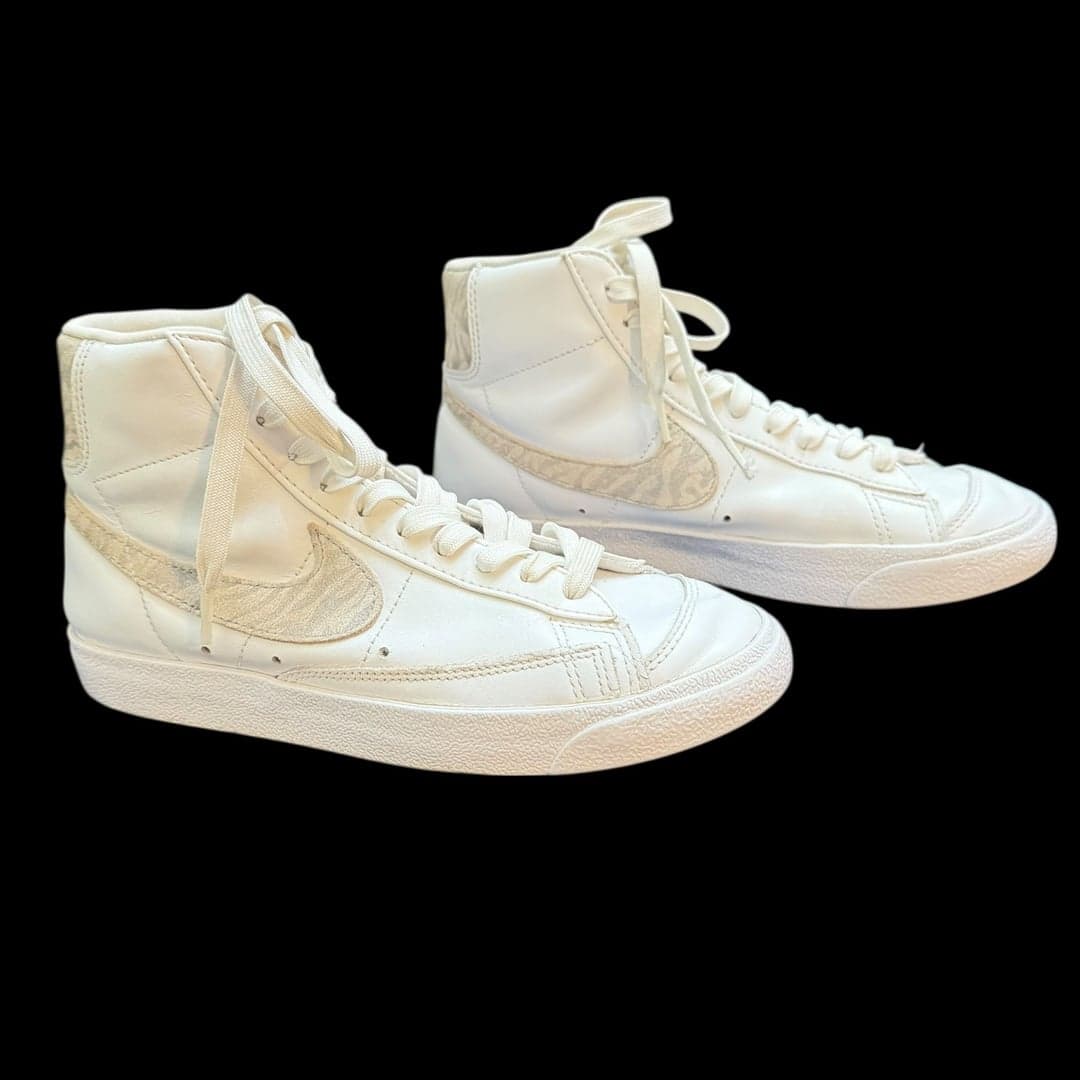 Nike Blazer Mid White Sail Suede Swoosh Men’s Size 8 DH9633-101 - Thumbnail 2