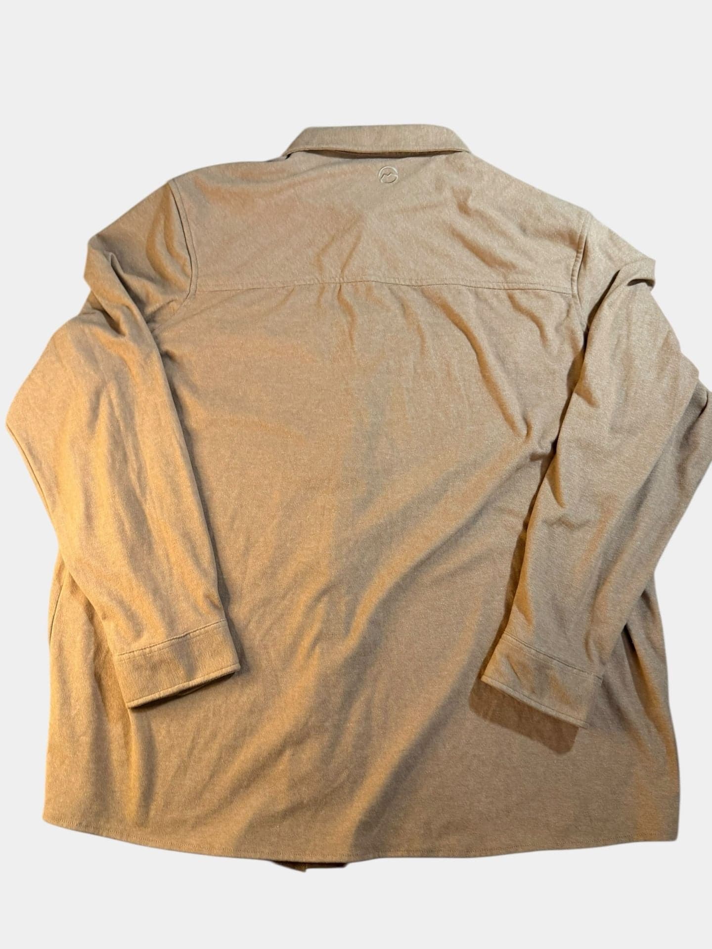 Magellan Outdoors Men's Campfire Flex Classic Fit Long Sleeve Shirt Tan 3XL - Thumbnail 2