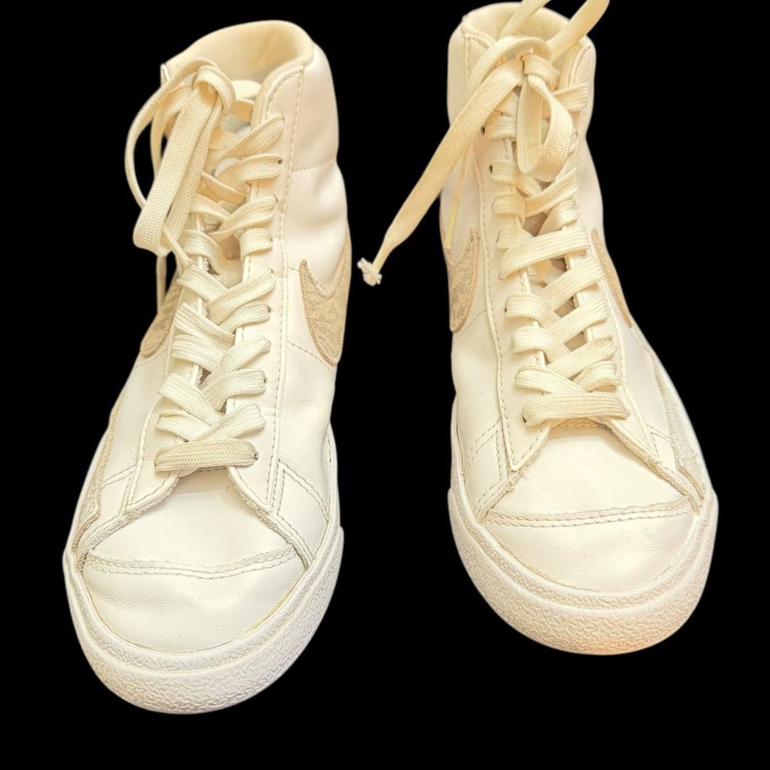 Nike Blazer Mid White Sail Suede Swoosh Men’s Size 8 DH9633-101 - Thumbnail 3